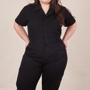 Big Bud Press Black Short Sleeve Jumpsuit